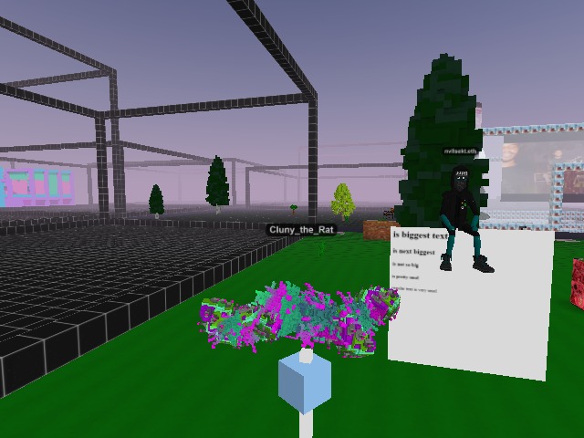 it is the metaverse, you can sit on things. Or lie down if you are a glitchworm spawn and have figured out how to lie down like I have :)
