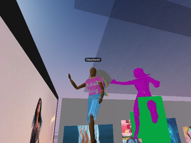 In 'Radiant Beings' Wearables at the FigureGlyphs show.