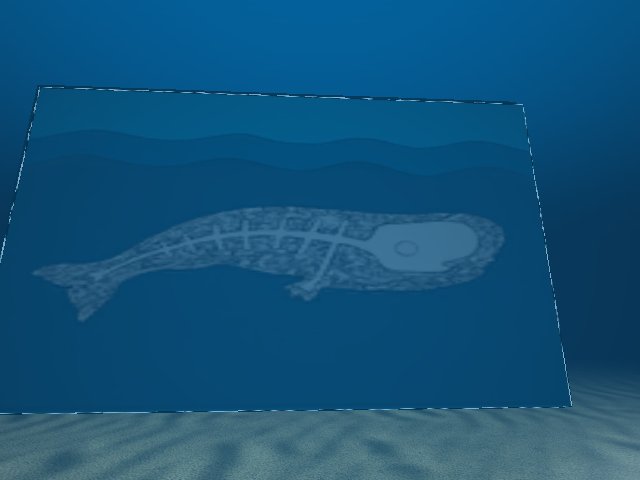 Hackatao whale art installed under my beach house