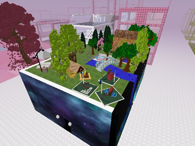 Building out the minigolf course...