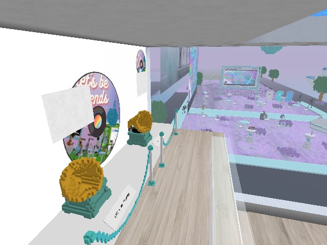 Do you know you can click on the wall and play different songs?