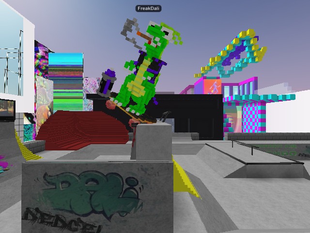 figuring out how to skate in here