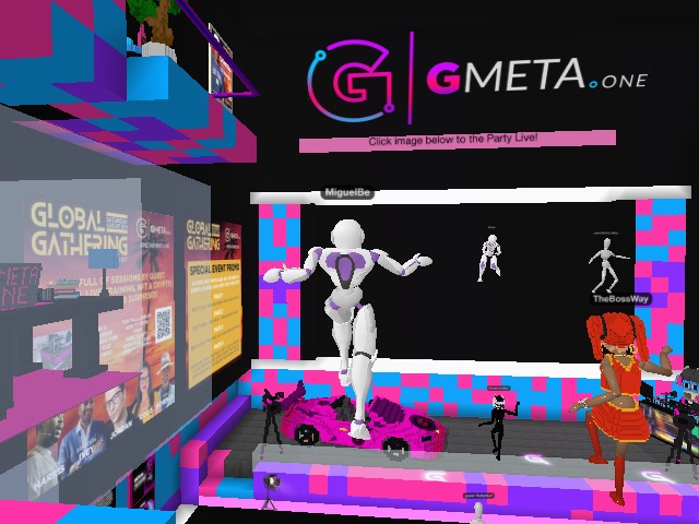 Hanging in the gmetaone.land event!! Live and in Metaperson!!!