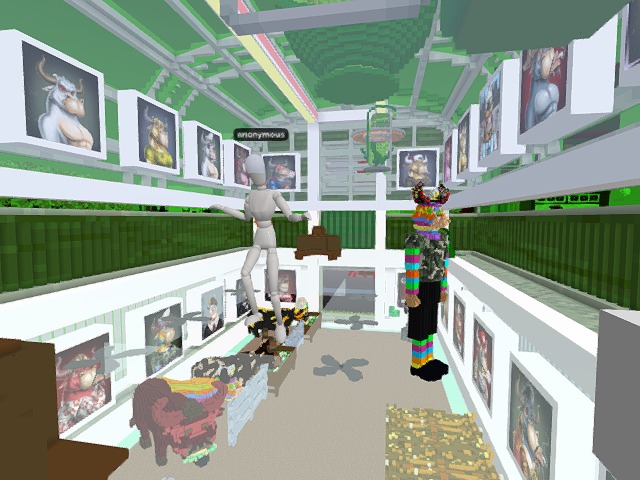 people visiting.