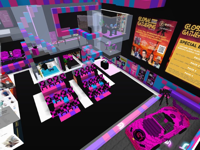 Global Gathering, considered one of the Best Organized events by GMetaOne in Cryptovoxels! I LOVED IT!