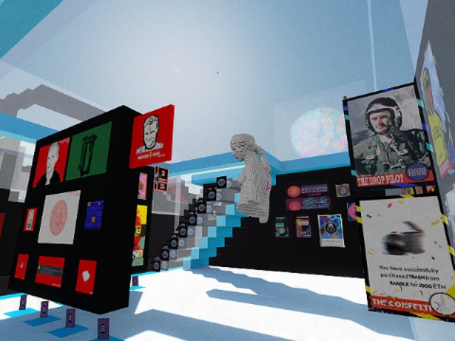 Sun is shining above the Synoptic's Foundation with collection of cryptoart