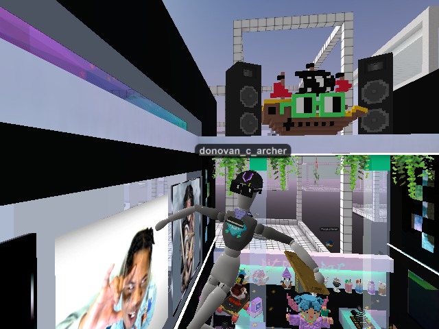 ⌐◨-◨ we are out here at bitpixi's bar! ⌐▨-▨ always a bumping set when PurpLeTariat is behind the boards