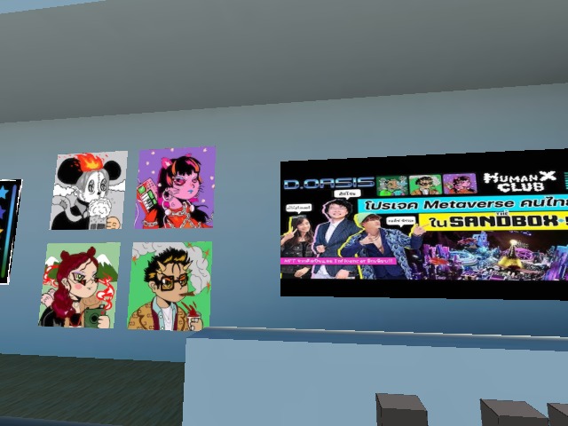 HumanX Club in Cryptovoxels