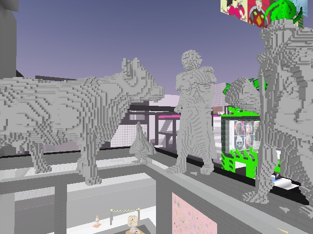 exported some models for the buddy i am showing the metaverse! we are vibing!
