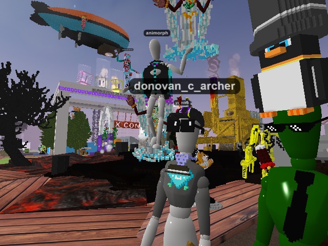 at THE BURN event with metaverse royalty Jin & many other tremendous creatives :) THE PARTY IS BUMPING! GET HERE!