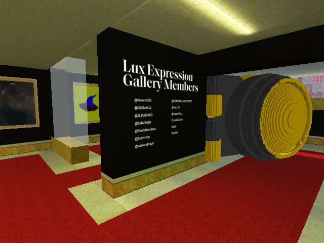 Lux Vault Door with Lux Gallery Members