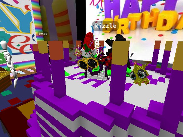 Rizzle enjoying themself on their birthday