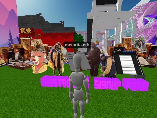 We're live in #Voxels with the Metaverse Tour at Love Gallery NYC! Join us at http://www.hiphop.game/play
