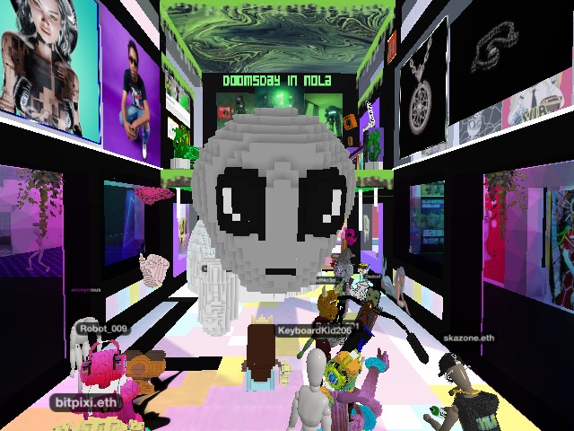 Hangin' at @bitpixi bar in @voxels