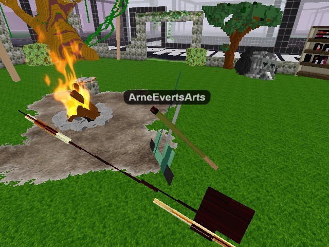 Some body created a ghost near a camp fire stay away