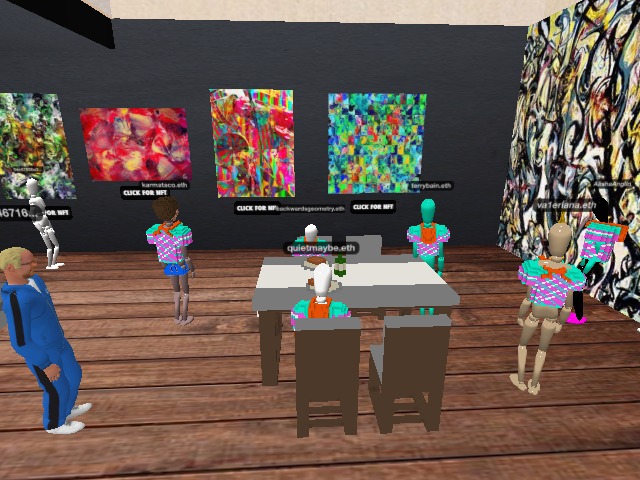 having a steak dinner, at the House of Abstract!