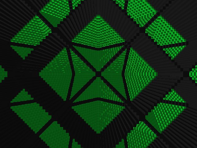One last shot under "The Green Roof" before I reset for upgrades. One of my earliest builds, this Roof Crashed Cryptovoxels in the early days 2 times. @cryptovoxels @Pointshark1