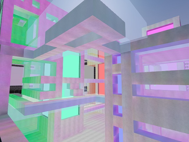 work in progress - messing around with a fun blocky build that has rooms inside of lanterns