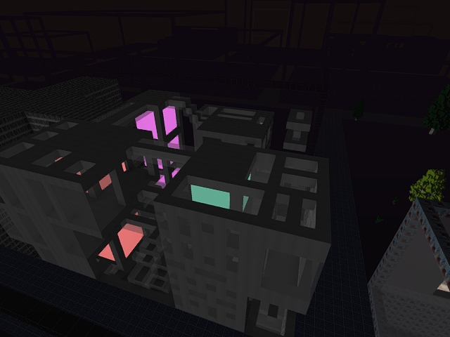 add "&time=night" to the end of the URL while in game to activate night mode! Do you have any lanterns (lights) on your property to see in the dark?