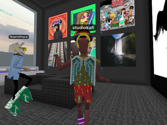 RulerinPeace giving a presentation in Voxels, via Streamyard, in Singapore.