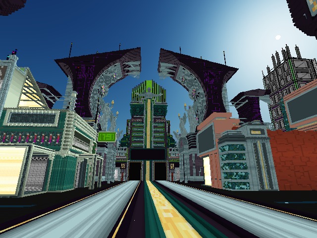 Axonometric boulevard
