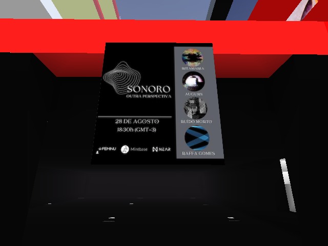 SONORO - first sound art exhibition in Voxels. Re-opening today with the FEMINU DAO October Exhibitions - today 18:30 GMT-3