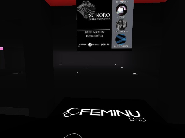 FEMINU DAO party. You still have the chance to visit the first Sound art Exhibition in Voxels - SONORO