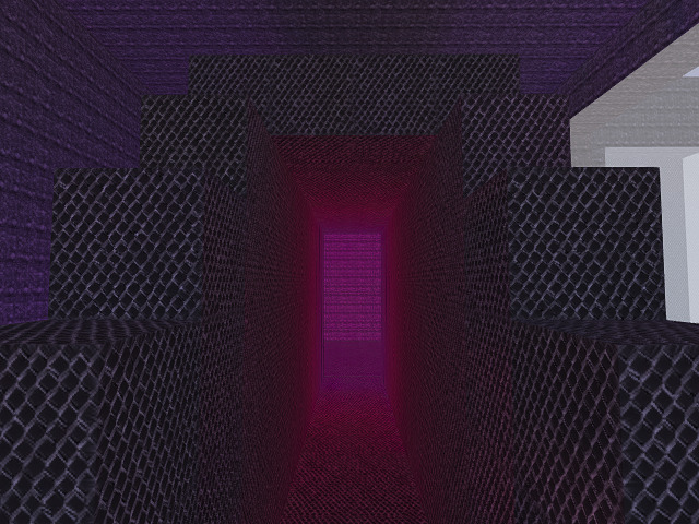 pink at end of tunnel