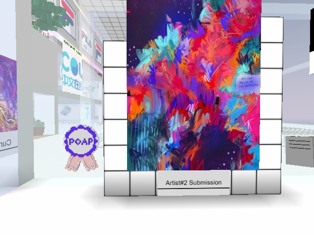 Stop by for the ART|DAI battle today! This is Artist#2 submission gallery. Pick up your POAP and sign the guestbook to vote for the artist!