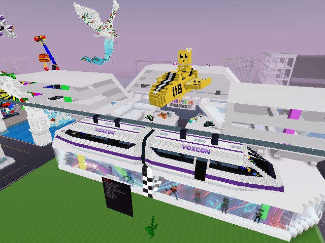 WOAH! Check out one of the NEW Voxcon Monorail stops! MisfitRACING!