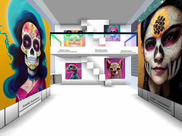 ARTorDAI Battle Gallery Artist#2: This battle starts at 6pm EST today here, the Artist#1 Gallery, Decentraland(38,103), Twitter Spaces and Twitch! Come Collect your POAP and sign the guestbook to vote!