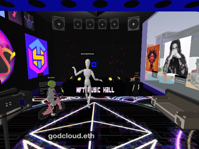 Godcloud in the Hall ... ~the Web3 fingerdrummer~ is bringing in the vibe, slammin' raps, and rapid fire on the drum pads... tasty beats!
