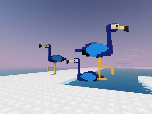 The Blue Flamingos are here to help us get through the coldest of winters! Their magical powers of resilience and camaraderie allow them to survive the harshest of conditions. They move in flocks of three, the trinity.