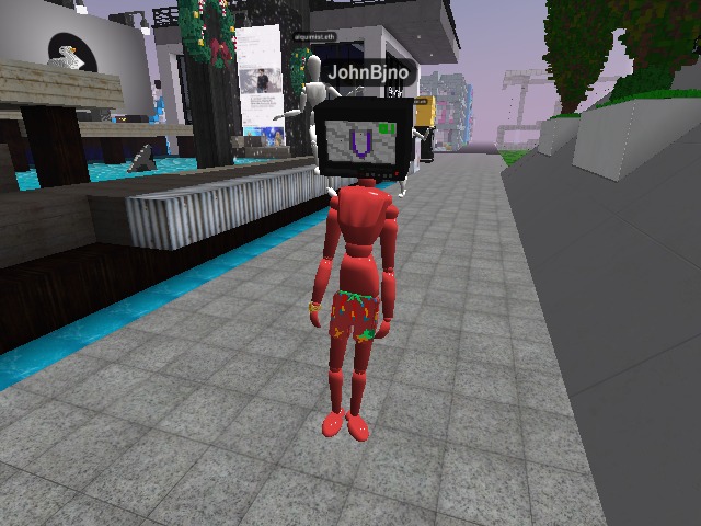 Yo nice tv head bro! Like those board shorts too!