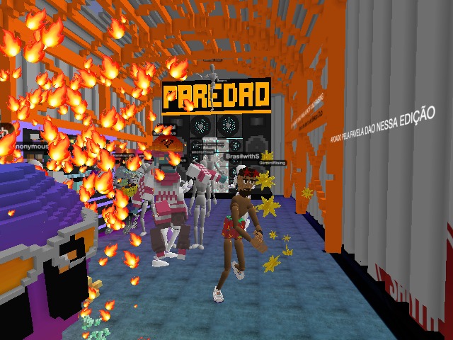 Favela's party burning the voxels down!