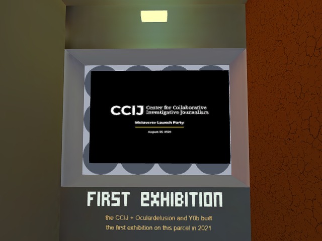 the first exhibition by the CCIJ, Y0b and Oculardelusion on Voxels in 2021: video