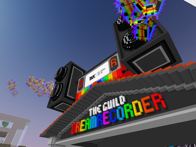 getting ready for an awesome premint party for dreamrecorder by The Guild.