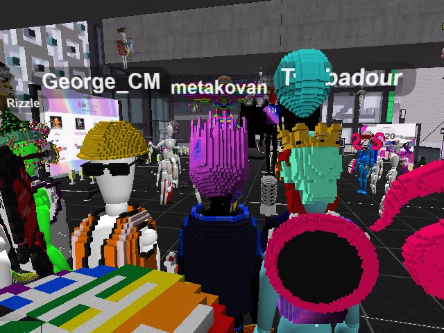 so many peeps in the metaverse!