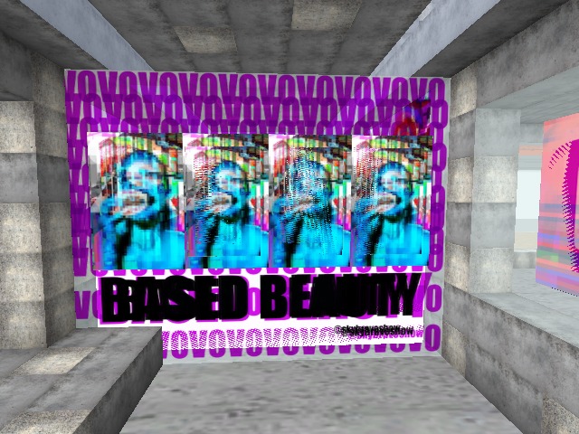 "based beauty" interactive glitch gallery by @skybravoshow