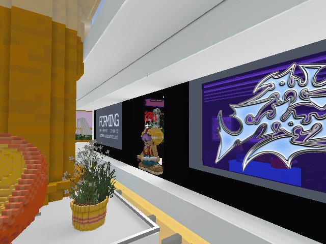 Party starts in 2 hours see you at @forming__ at the @juiceboxeth parcel in @cryptovoxels Hosted by #allstarz