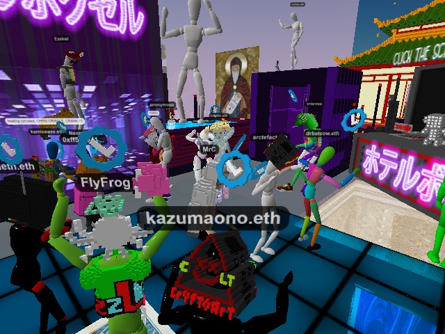 Party Time at the Voxels Hotel! Metaverse Verified only! VIP Baby!