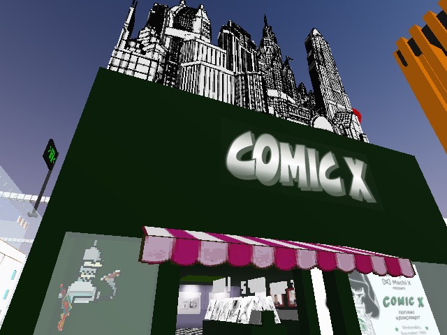 Comic store - walk-through experience