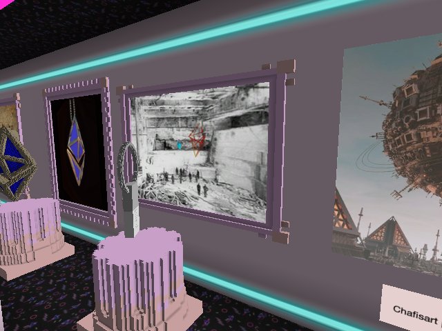 Art Auction in virtual Denver at EthDenver. This is my art "The Eth Mine" It comes with a vox file also displayed. In vox and glb formats. It is based on my great grandfathers work near Marble Colorado in the shipping of marble from Colorado. @bardionson