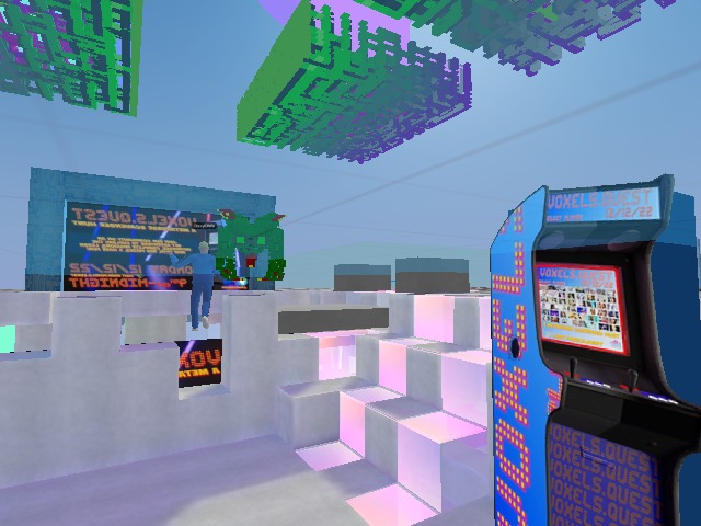 Take pictures by the arcade to win NFTs