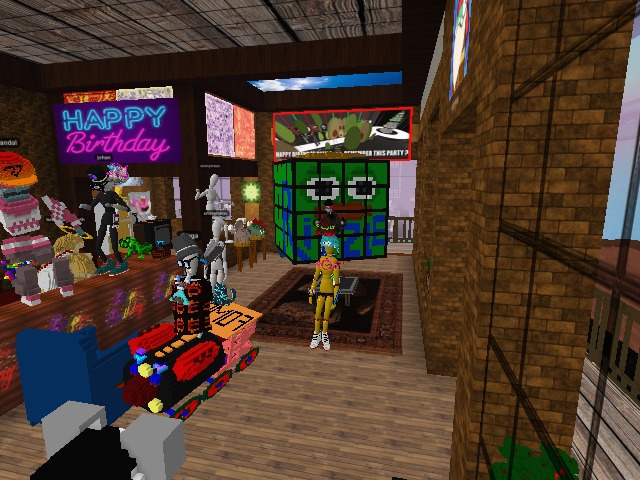 Hey I'm with the #SQUAREPEPE RizzleBlock at @NFTland Bday party in @cryptovoxels and you are not... NGMI