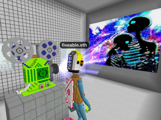 Testing out the new projector.