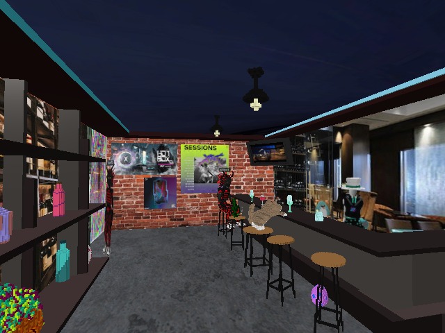 having drinks and plotting on a new gallery build