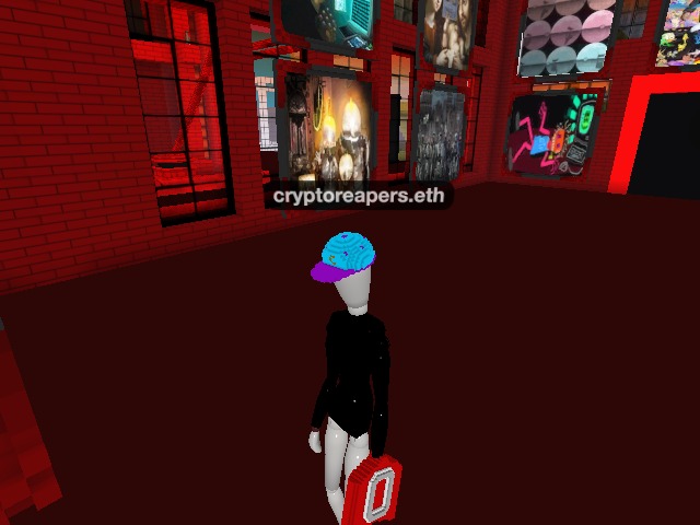 Trying out the new swag from @ADHDegen
in a very cool art gallery!