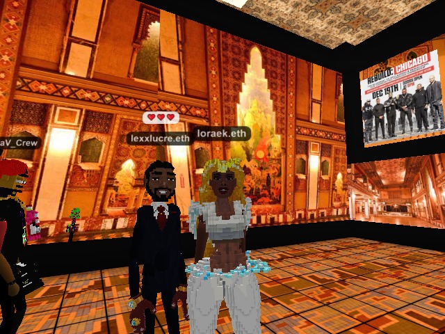 Meta Mom and Dad at Chicago Block Bullies live stream of the 'Build Chicago' event tap in