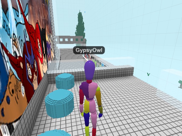 voxels today GremGoyles on the balcony